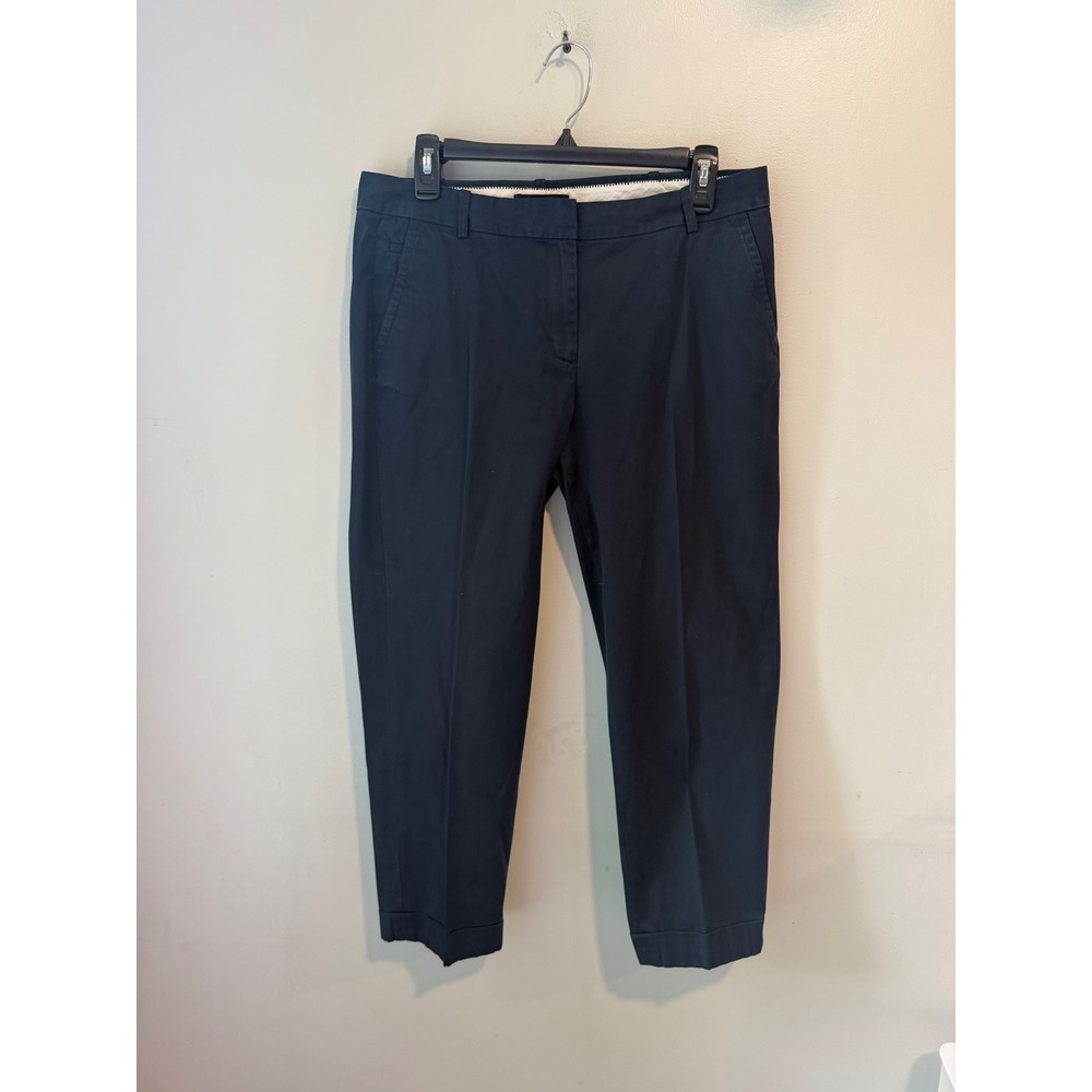 Talbots Signature Navy Blue Ankle Pants Cuffed Trousers Womens Size 8